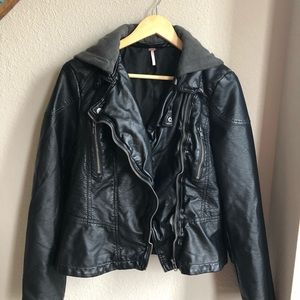 Free People Vegan Leather Jacket
